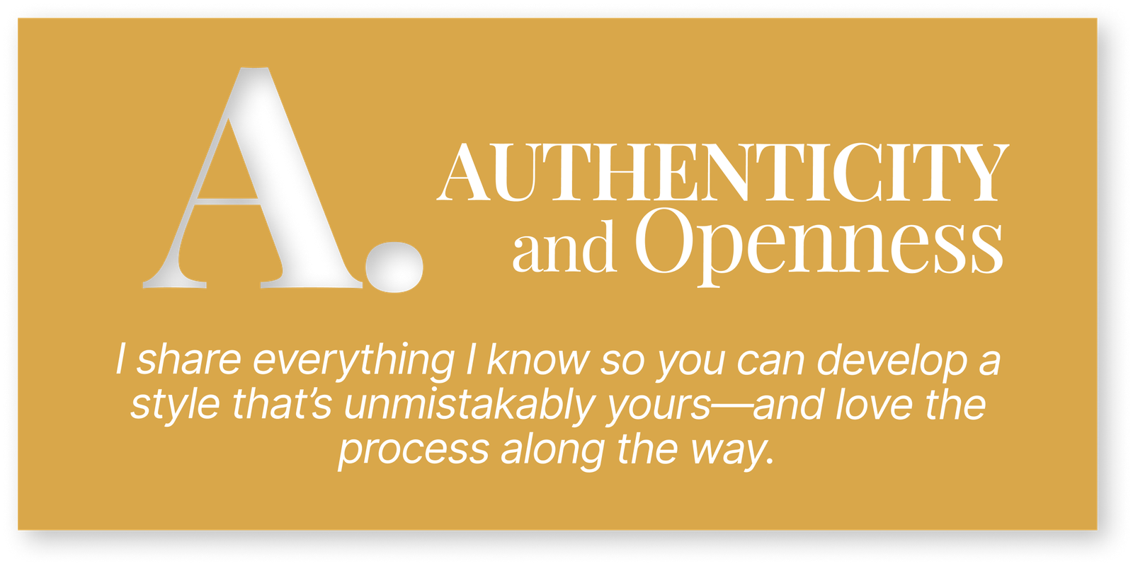 Authenticity and Openness