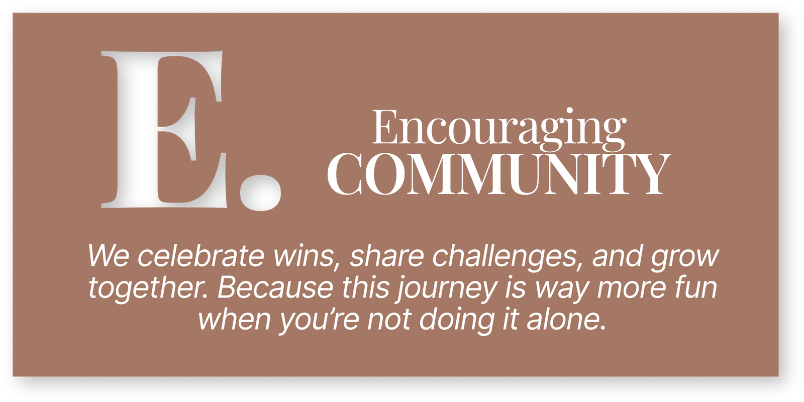 Encouraging Community